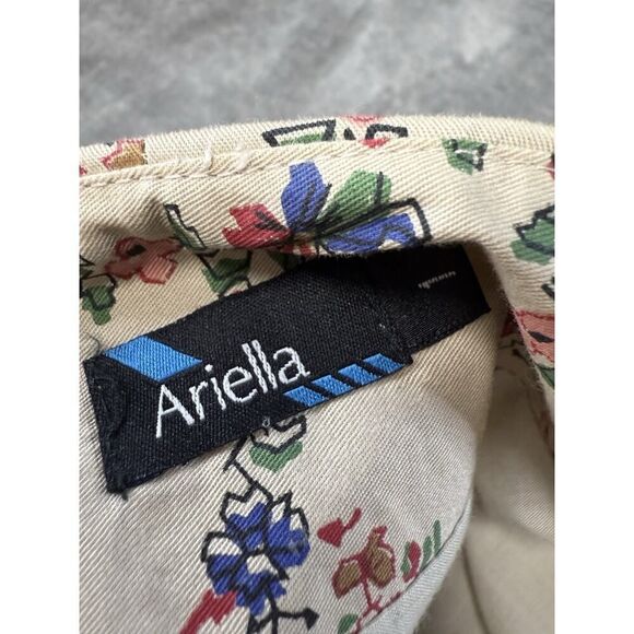 Ariella Boho Floral Embroidered Cotton Skirt High Waisted A line Size S - Picture 15 of 16